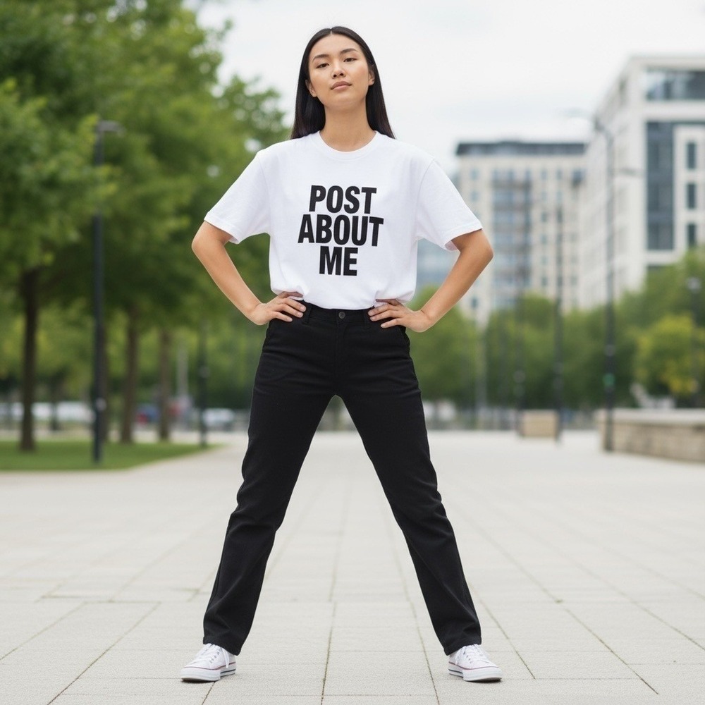 Zara Text T Shirt Tee Size Med Black/White Minimalist Post Ironic Streetwear - Picture 10 of 11